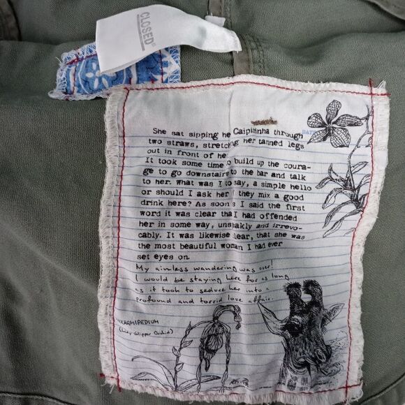 Closed Army Green Utility Jacket Size Medium - Picture 7 of 11